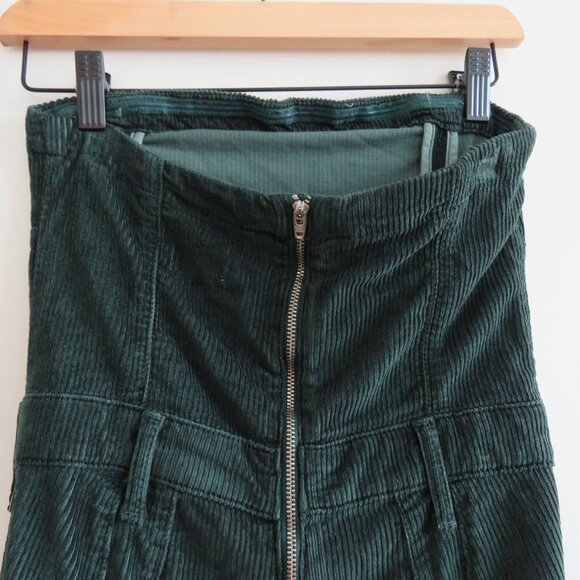 ANTHROPOLOGIE PILCRO The Skipper Strapless Corduroy Crop Wide-Leg Jumpsuit NWT - Picture 12 of 15